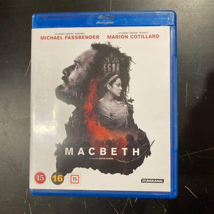 Macbeth (2015) Blu-ray (M-/VG+) -draama/sota-